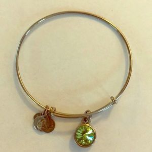 Alex and Ani August birthstone bracelet